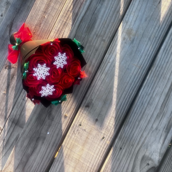 Small winter Christmas gift eternal bouquet - Picture 4 of 6